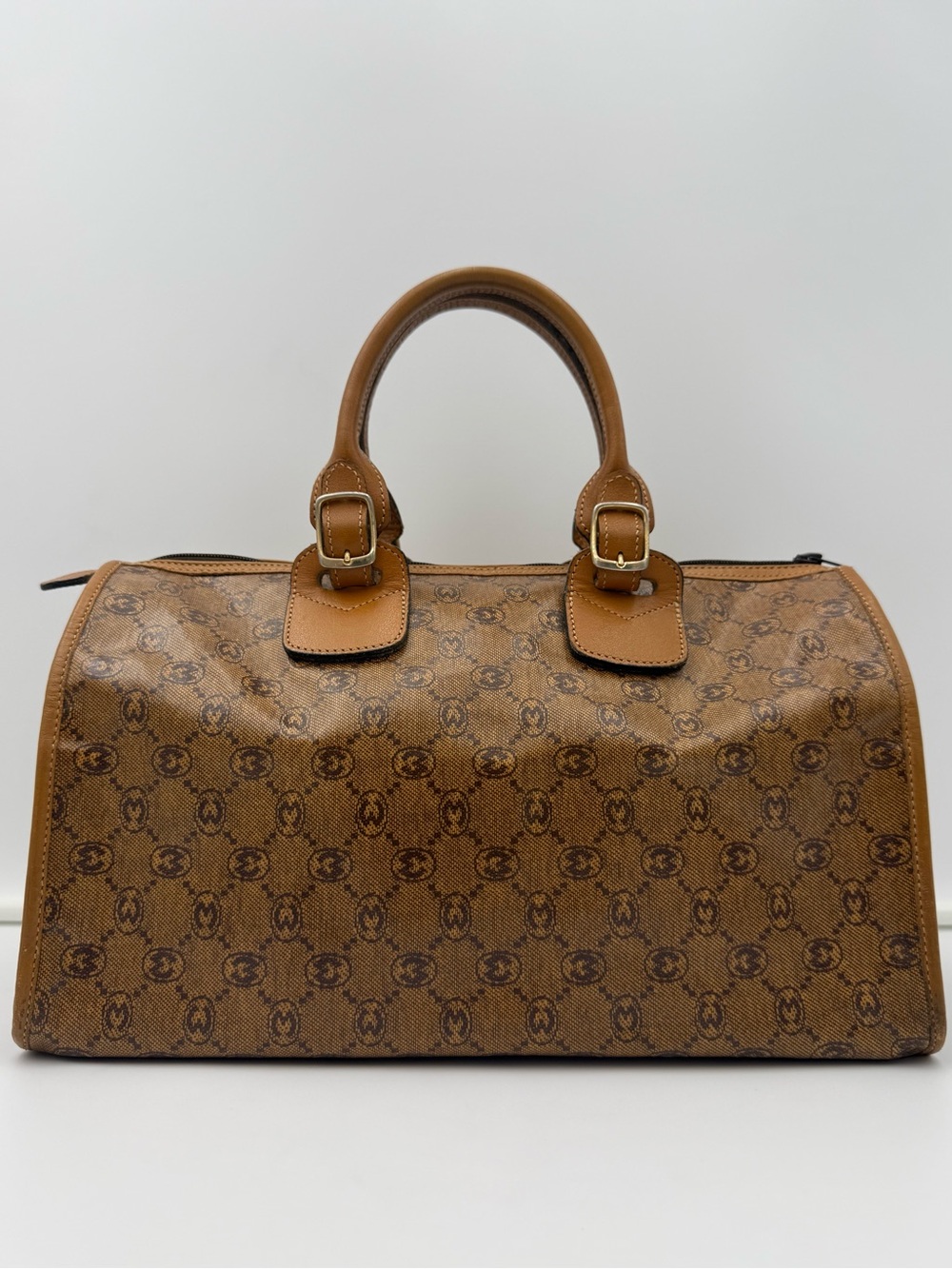 🐢MORABITO 1905 PARIS Monogram Polochon 32 Bag • Made in FRANCE •Imperial Warrant - Picture 5 of 16